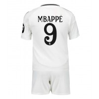 Maglie da calcio Real Madrid Kylian Mbappe #9 Prima Maglia Bambino 2024-25 Manica Corta (+ Pantaloni corti)